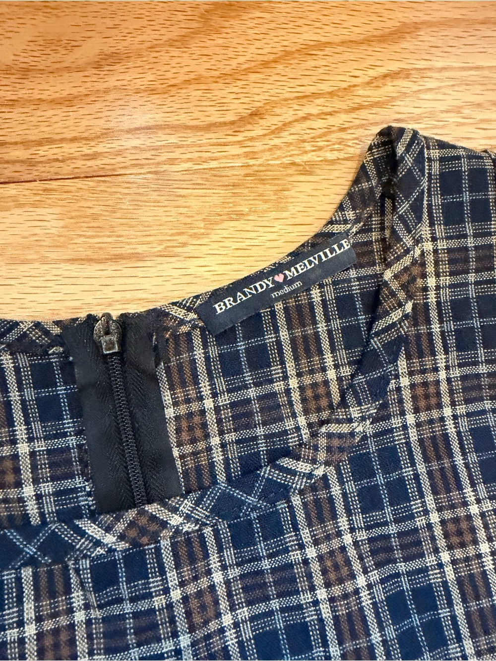 Brandy Melville Plaid Mini Dress - Picture 6 of 6